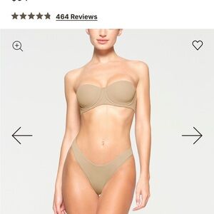 Strapless Tan bra NWOT 46 D